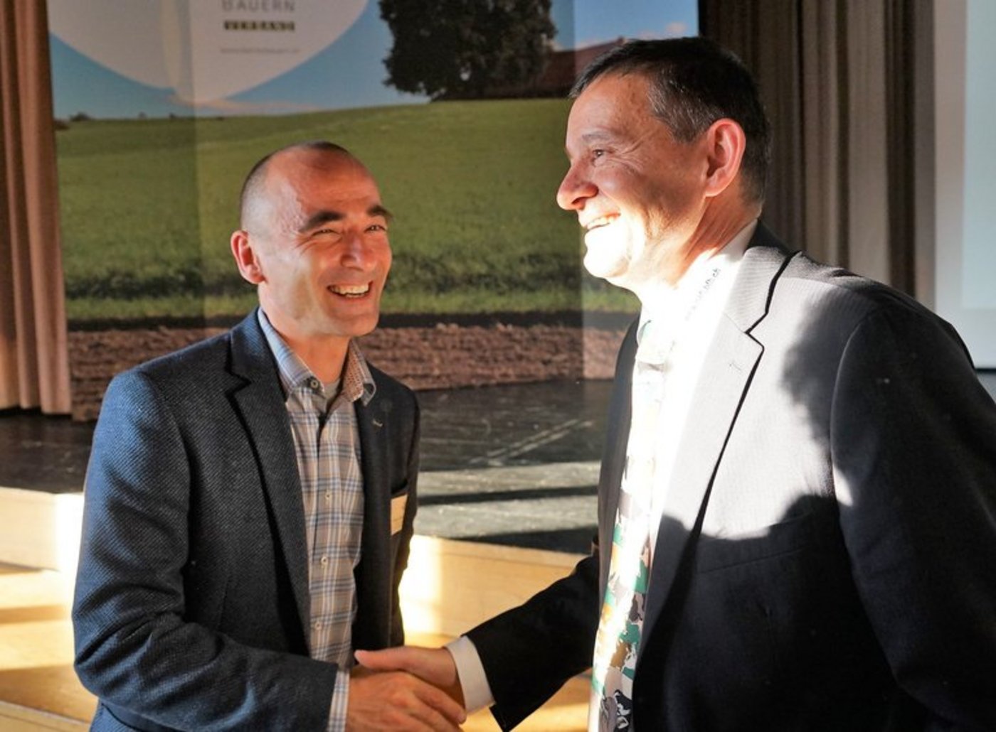 Markus Wildisen (l.), Leiter Inforama, und Peter Spring (HAFL). (Bild mr)