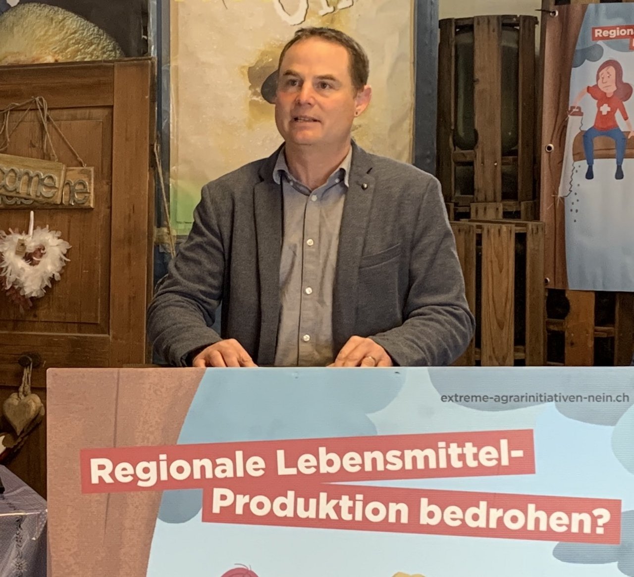 Markus Kretz, Präsident des Luzerner Bäuerinnen- und Bauernverbandes nervt sich an der Dauerkritik wegen des hohen Tierbestandes. (Bild LBV)