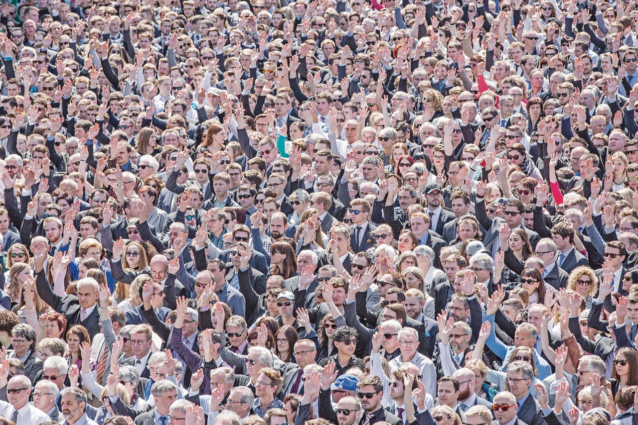 Wie entwickelt sich die Stimmung? Bisher war das Stimmvolk (hier ein Bild von der Appenzeller Landsgemeinde) meist, aber nicht immer auf der Seite der Landwirtschaft. (Bild Keystone)