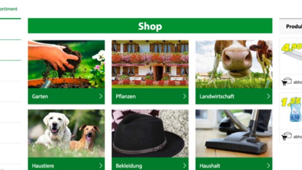 Ein Blick auf den neuen Online-Shop der Landi. (Bild Screenshot landi.ch)