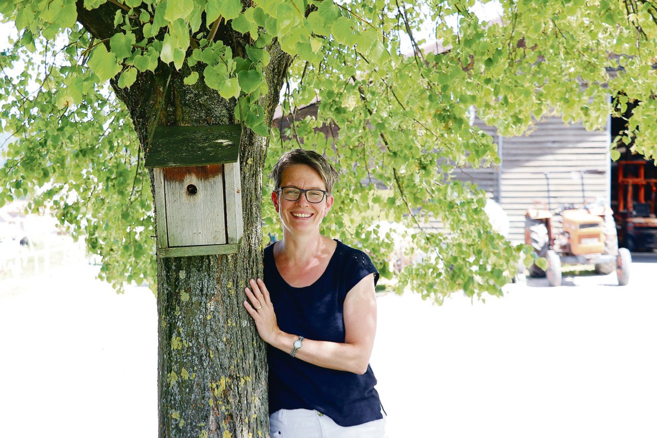 Unter diesem Baum entstand vor 15 Jahren schon das Titelfoto für Brigitte Käsers Studienarbeit zum Thema Lebensqualität.(Bild Ruth Aerni)