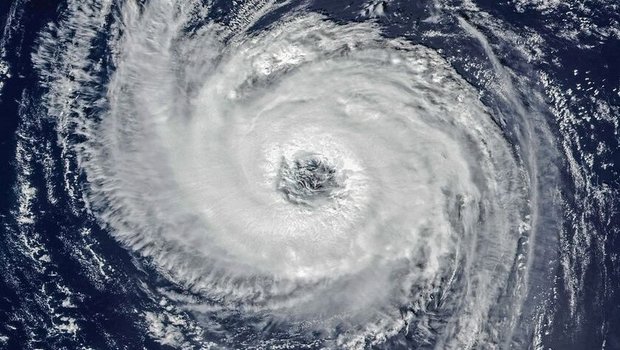 Satellitenaufnahme des Hurricanes «Nigel», der vom 15. bis 22. September über dem Atlantik aktiv war. Er hat uns eine Woche Altweibersommer gebracht.