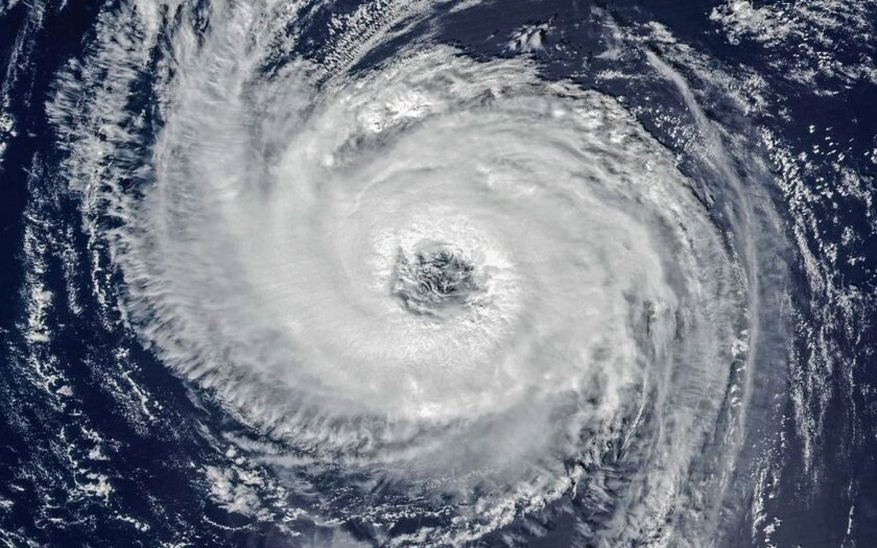 Satellitenaufnahme des Hurricanes «Nigel», der vom 15. bis 22. September über dem Atlantik aktiv war. Er hat uns eine Woche Altweibersommer gebracht.