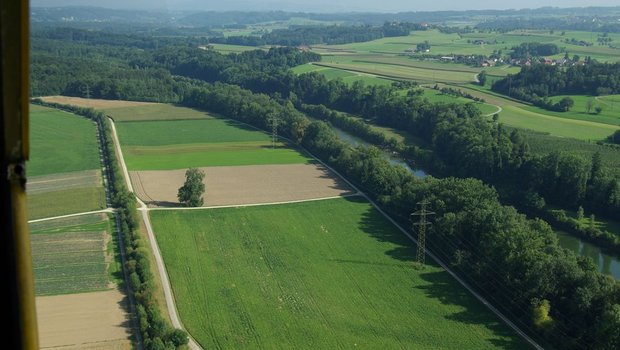 Das «Bauprojekt 2014» zum Hochwasserschutz an der Thur zwischen Bürglen und Weinfelden ist in bäuerlichen Kreisen sehr umstritten. Landwirte wehren sich gegen eine ökologische Aufwertungen des Uferbereichs.(Bild zVg