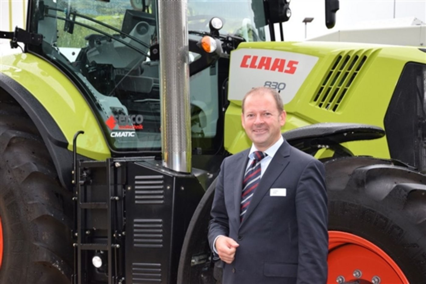 angereist ist der Claas-Länderdelegierte Carsten Wolk. Gefeiert wurde ...