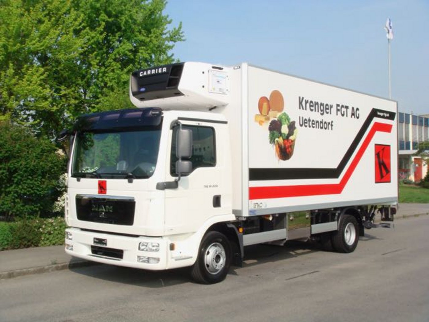 Ein LKW der Krenger FGT AG. (Bild zVg)