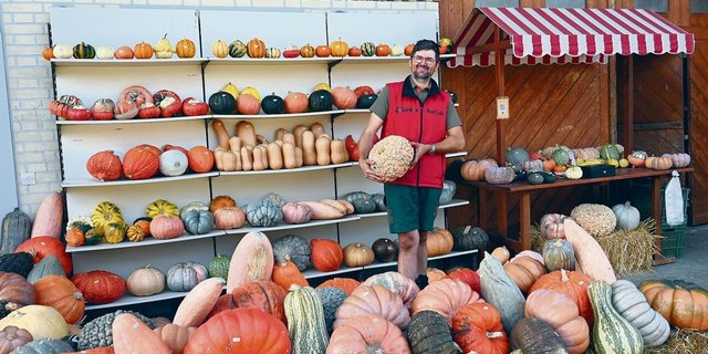 Mit den Jahren ist der Kürbisanbau bei Urs Schaller stetig gewachsen, die Sortenvielfalt hat zugenommen. Dies wirkt sich positiv auf die Verkaufszahlen aus.