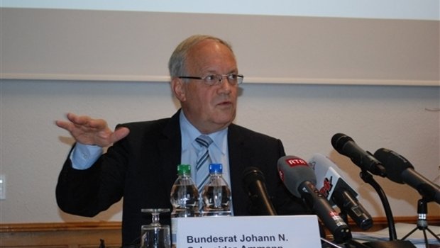 Wirtschaftsminister Johann Schneider-Ammann hatte bei den Vorsitz bei den Gesprächen. (Symbolbild: Julia Schwery)