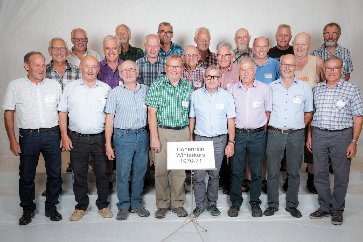 Klassen-Foto des 1. Kurses an der LWS Hohenrain. (Bild Heinrich Hebeisen)