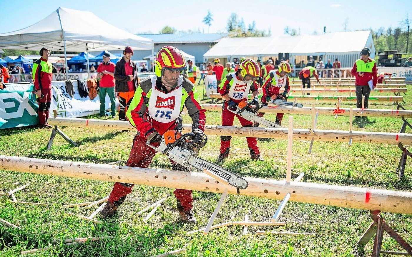 Disziplin Asten: Geschwindigkeit, Genauigkeit und Sicherheit waren hier gefragt. 
