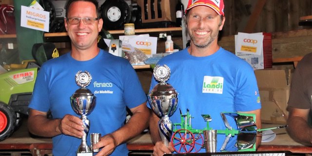 Beat Sprenger (rechts) als erster und Toni Stadelmann als zweiter dürfen an den Weltmeisterschaften 2020 in Russland teilnehmen. (Bilder Roland Müller)