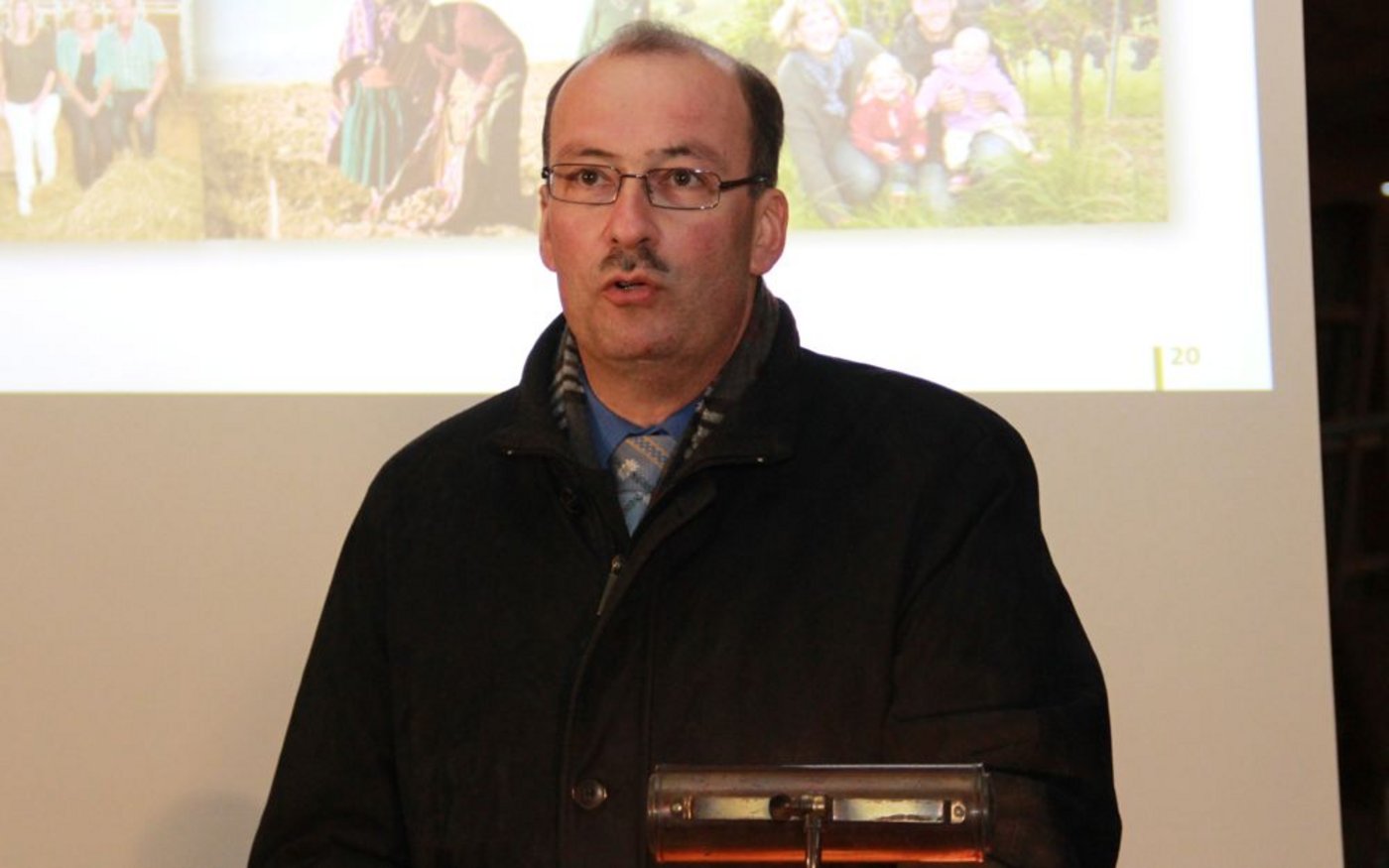 SBV-Präsident Markus Ritter an der heutigen Jahresmedienkonferenz. 