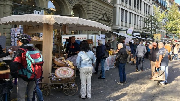 Wer vergangenes Wochenende das Käsefest in Thun verpasst hat, hat am 19. Oktober in Luzern die Gelegenheit, sich beim Käsefest verzaubern zu lassen. (Bild Cheese Festival)