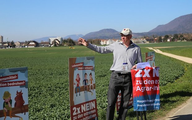«Der Rapsanbau würde verschwinden» Landwirt Markus Dietschi vom Chappelihof. (Bild Jonas Ingold/lid)
