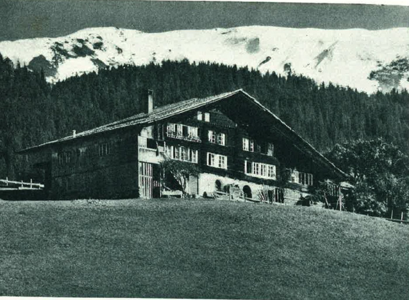 Ein typisches Berner-Oberländer-Haus in Hasliberg BE. (Bild J. Geberell)