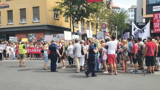 Während am vorletzten Samstag rund 300 Personen in Frauenfeld demonstrierten, wächst nun auch auf politischer Ebene der Druck. Am Mittwoch hat der Regierungsrat Fehler eingeräumt. (Bild zVg)