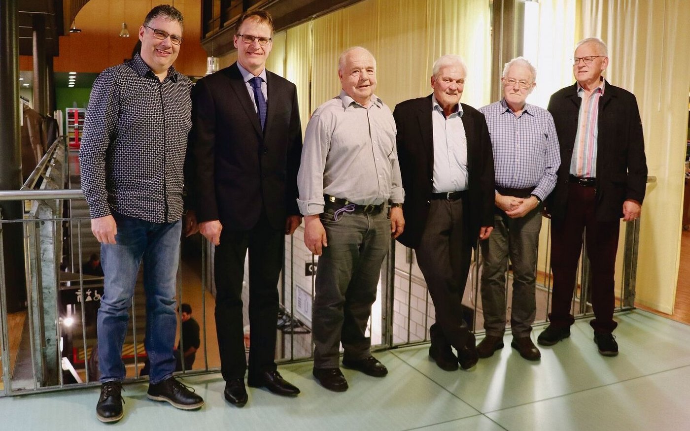 Andreas Haller, Christian Hauri, Walter Lüscher, Otto Vögeli, Walter Vögeli, Hans Berner (v. l. n. r.).