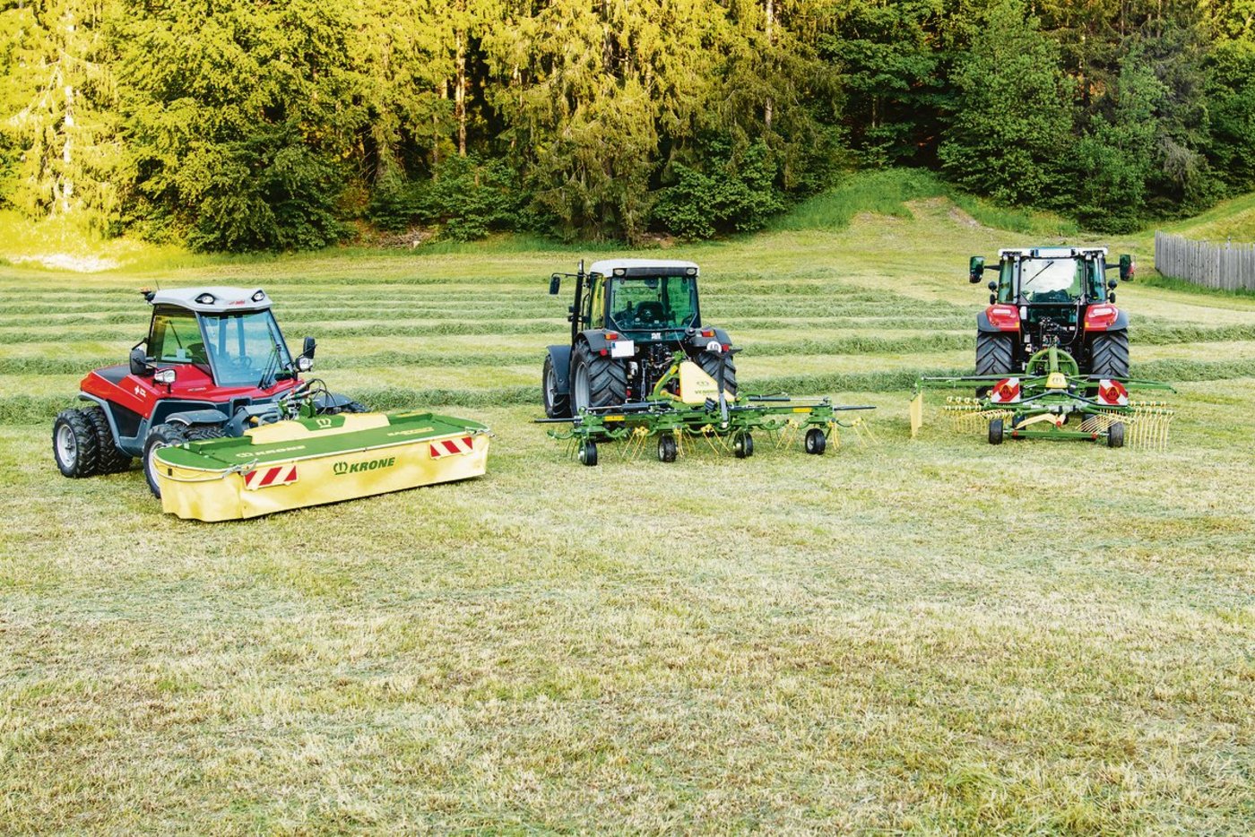 Krone hat mit der Baureihe «Highland» leichte Futterbaumaschinen für alpines Gelände entwickelt.(Bild zVg)
