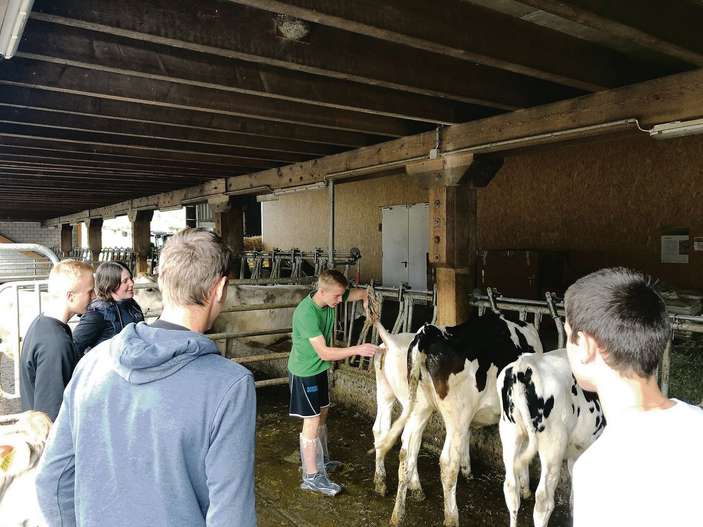 Tierhaltung ist in den allermeisten Fällen das Lieblingsfach: Doch auch Themen wie das Image der Bauern in der Gesellschaft oder Agrarpolitik interessieren Lernende schon, zumindest in Massen. (Bild Jeanne Woodtli/BauernZeitung)