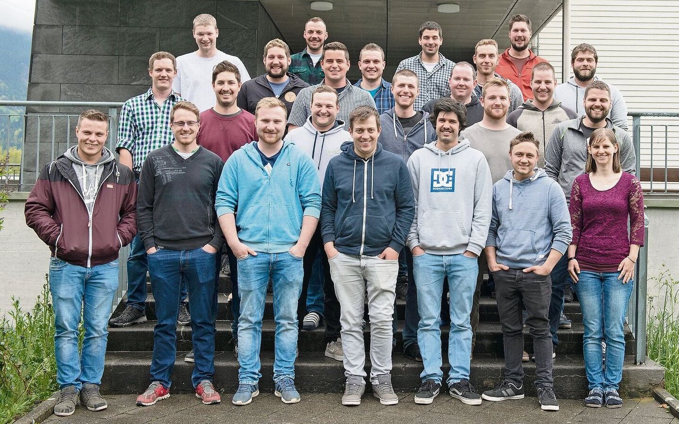 Klassenfoto des Kurses 2019/2022 am BWZ Uri.