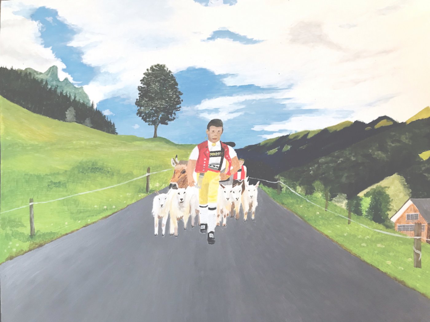 Auf seinen Wanderungen in allen Jahreszeiten stösst Marc Trachsler auf seine Sujets, die er zunächst fotografiert und später malt.