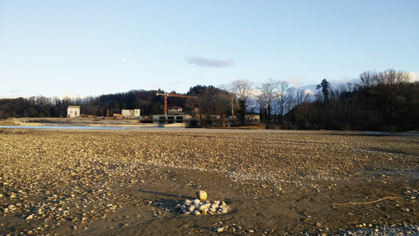 Der Bielersee dient auch als Auffangbecken von Geschiebe aus der Aare. Aus diesem hat sich in den letzten Jahren vor dem Kraftwerk Hagneck eine neue Insel gebildet.