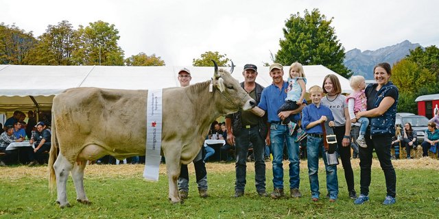 Miss Original Braunvieh wurde Rino Rivella von Andreas Käslin aus Ennetmoos. (Bilder Andrea Gysin)