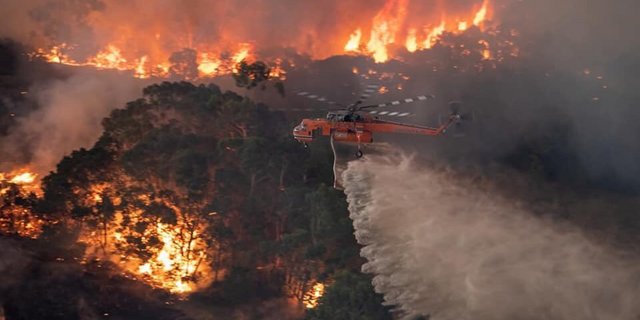 Man rechnet nicht damit, dass der kommende Regen eine grosse Verbesserung der Lage bringen wird. (Bild Twitter /#Australiaisburning)