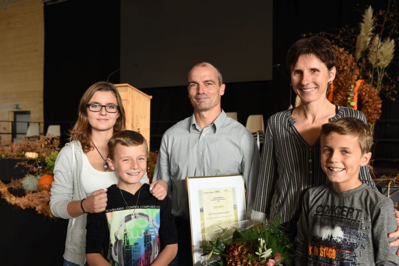 Familie Thomas Heggli aus Benzenschwil hat mit ihrem Projekt "Aronia" den ersten Preis gewonnen.   (Bilder Julia Zuberbühler)
