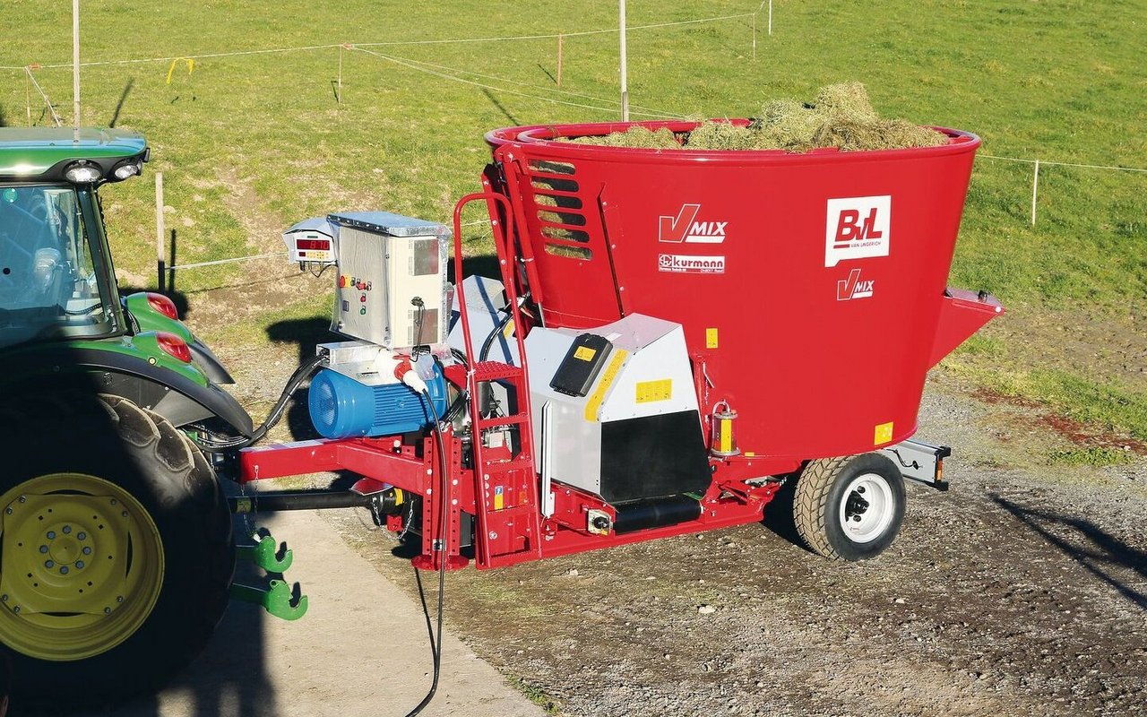 Ein hybrider Mischwagen der Marke BVL von der Kurmann Technik AG. Einer der Vorteile dieses Systems: Bestehende Mischwagen können aufgerüstet werden. 