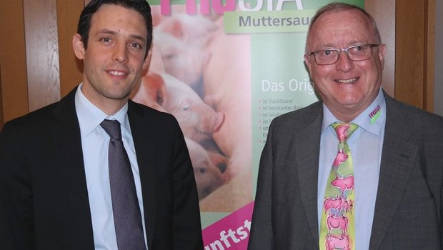Der neue Prosus-Präsident Alex Fust (links) mit Geschäftsführer Josef Schurtenberger. (Bild Josef Kottmann)
