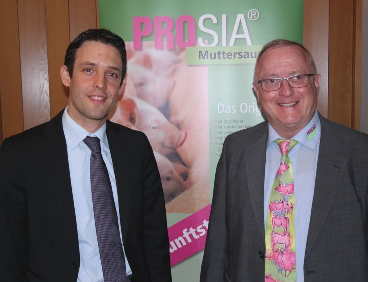 Der neue Prosus-Präsident Alex Fust (links) mit Geschäftsführer Josef Schurtenberger. (Bild Josef Kottmann)