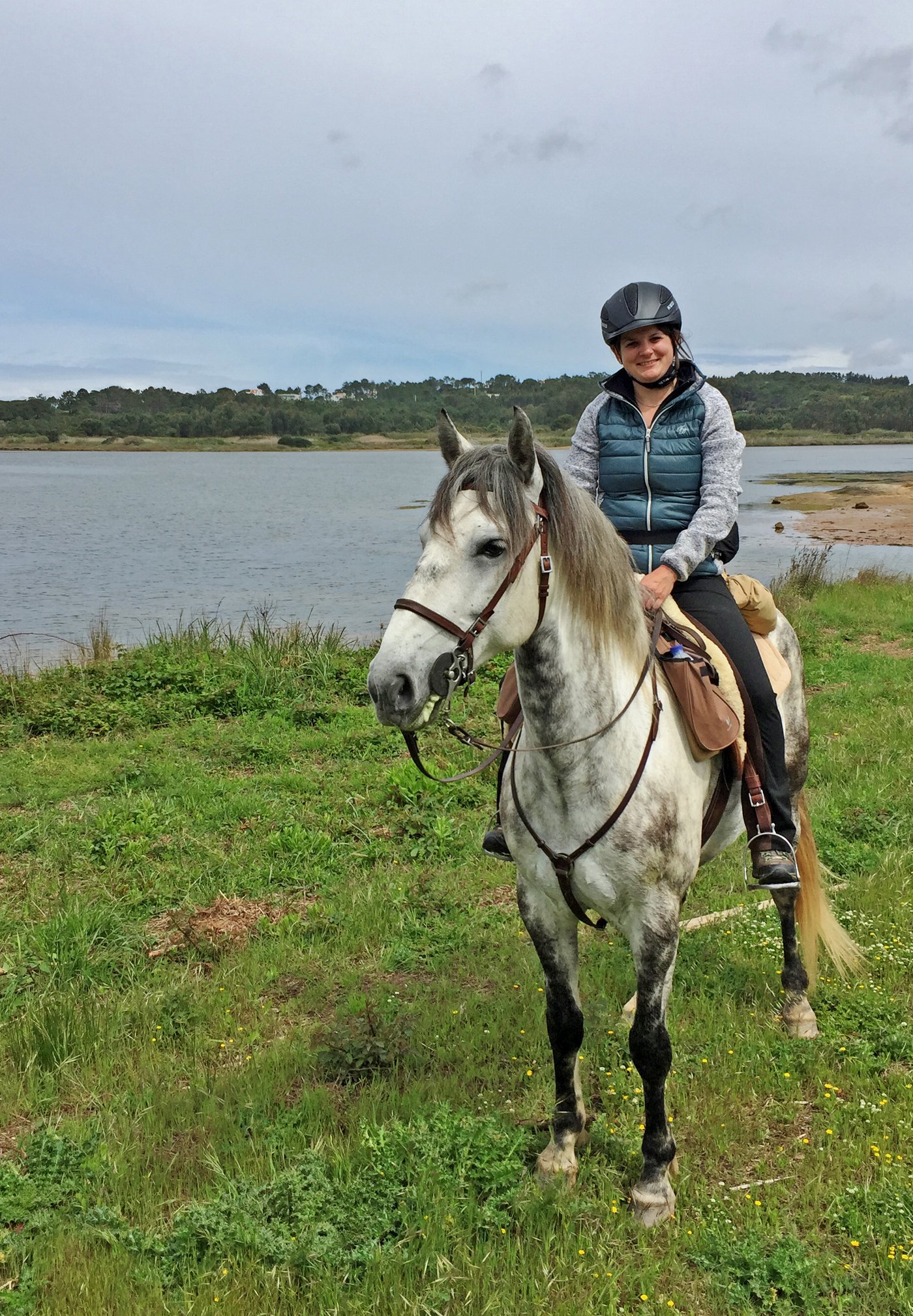 Dina Gafner bei ihrer Leidenschaft, dem Reiten.