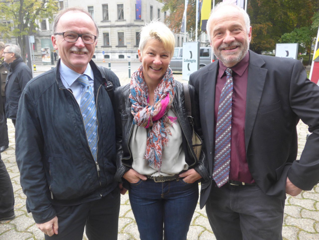 Besuch aus Bern (2): LID-Leader Markus Rediger und der oberste Kälbermäster Samuel Graber mit Begleiterin. (Bild akr)