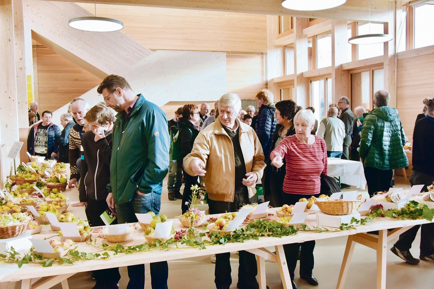 Die umfassende Ausstellung von alten Obstsorten stiess auch bei Nicht-Fachleuten auf ein grosses Interesse.(Bilder Heidy Beyeler)
