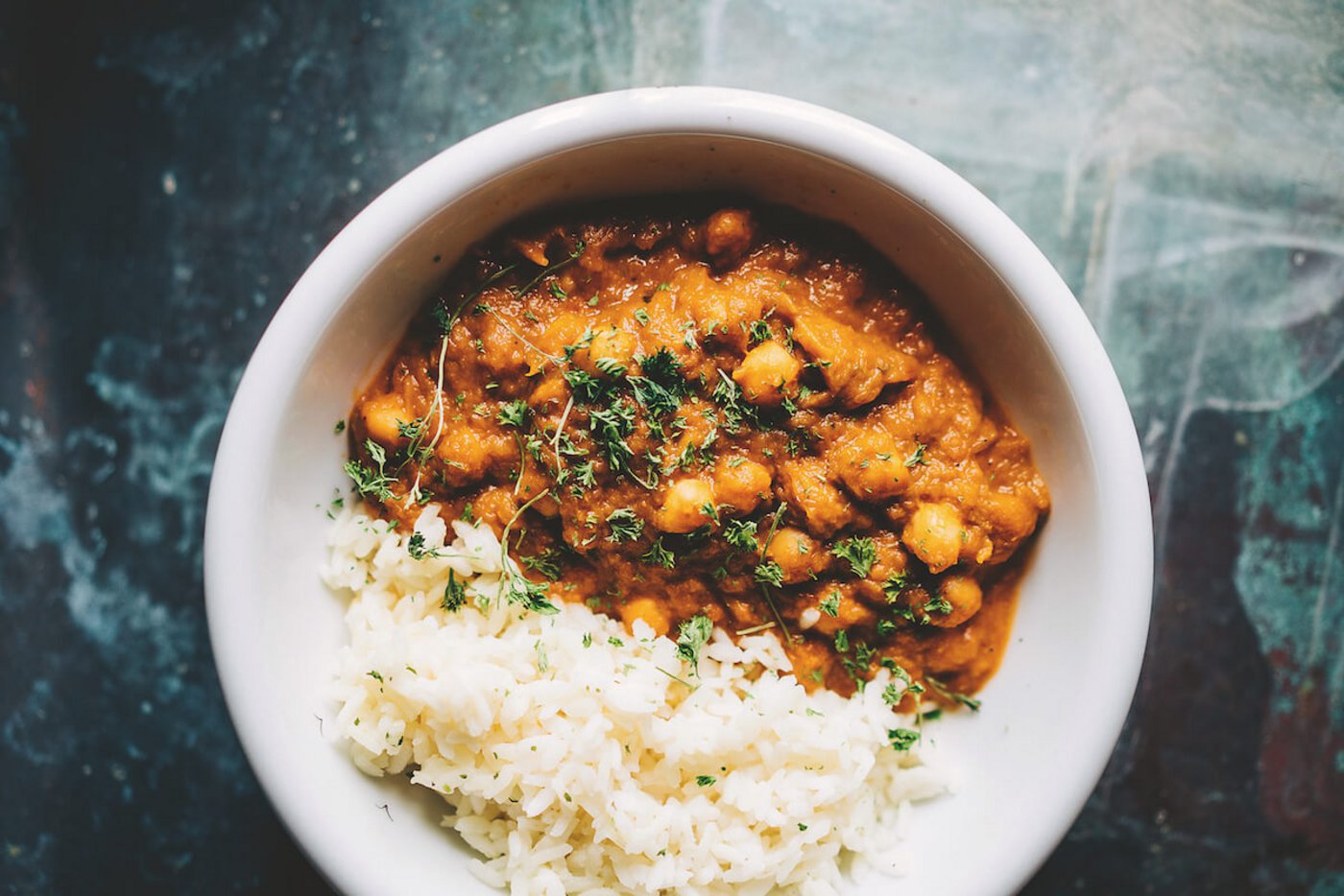 Lauchcurry mit Kichererbsen. (Foto: Kathrin Toldo)