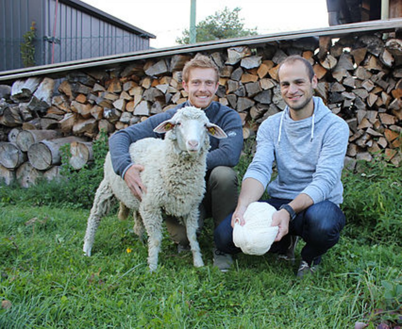 Thomas Teufl und Jakob Raffel setzten auf die Schafe. (Bild z.V.g.)
