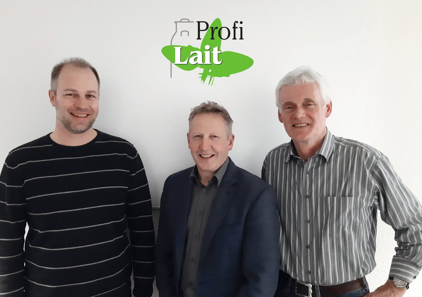 Sie leiteten die Geschicke von Profi‐Lait Pascal Python, stellvertretender Geschäftsführer und „antenne romande“, Markus Hausammann, Präsident und Franz Sutter, Geschäftsführer. (Bild zVg)