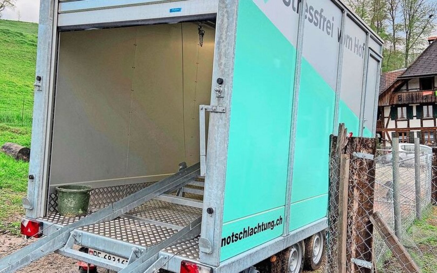 Der Anhänger für die Hoftötung war eine Grossinvestition. 
