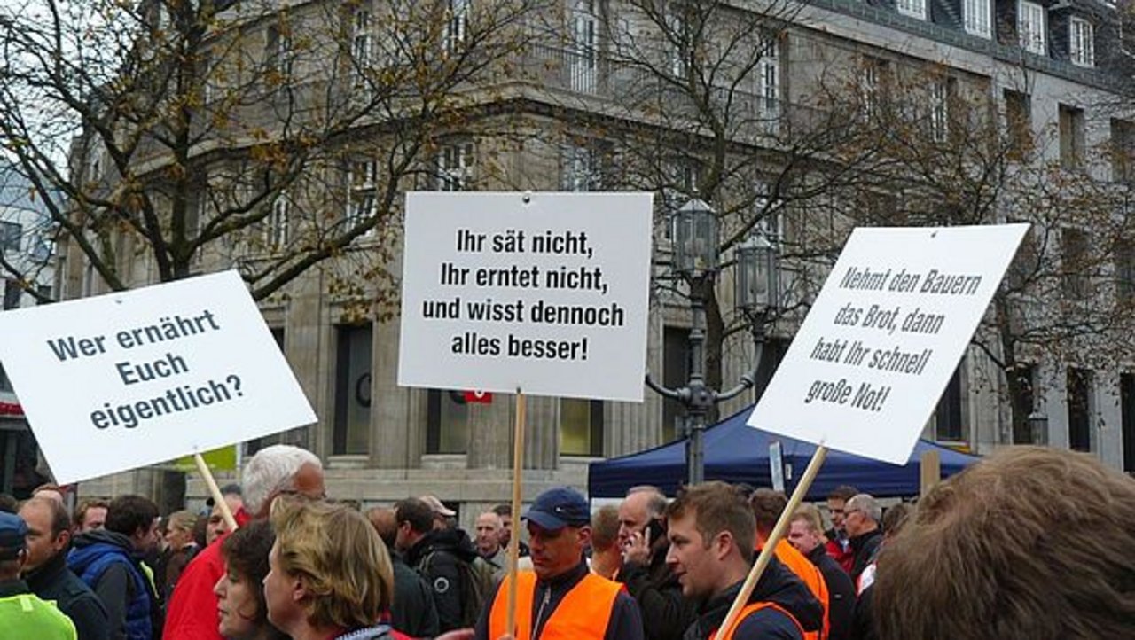 Am 22. Oktober 2019 gab es in Bonn eine grosse Demonstration der Bauern. (Bild Agra-Europe)