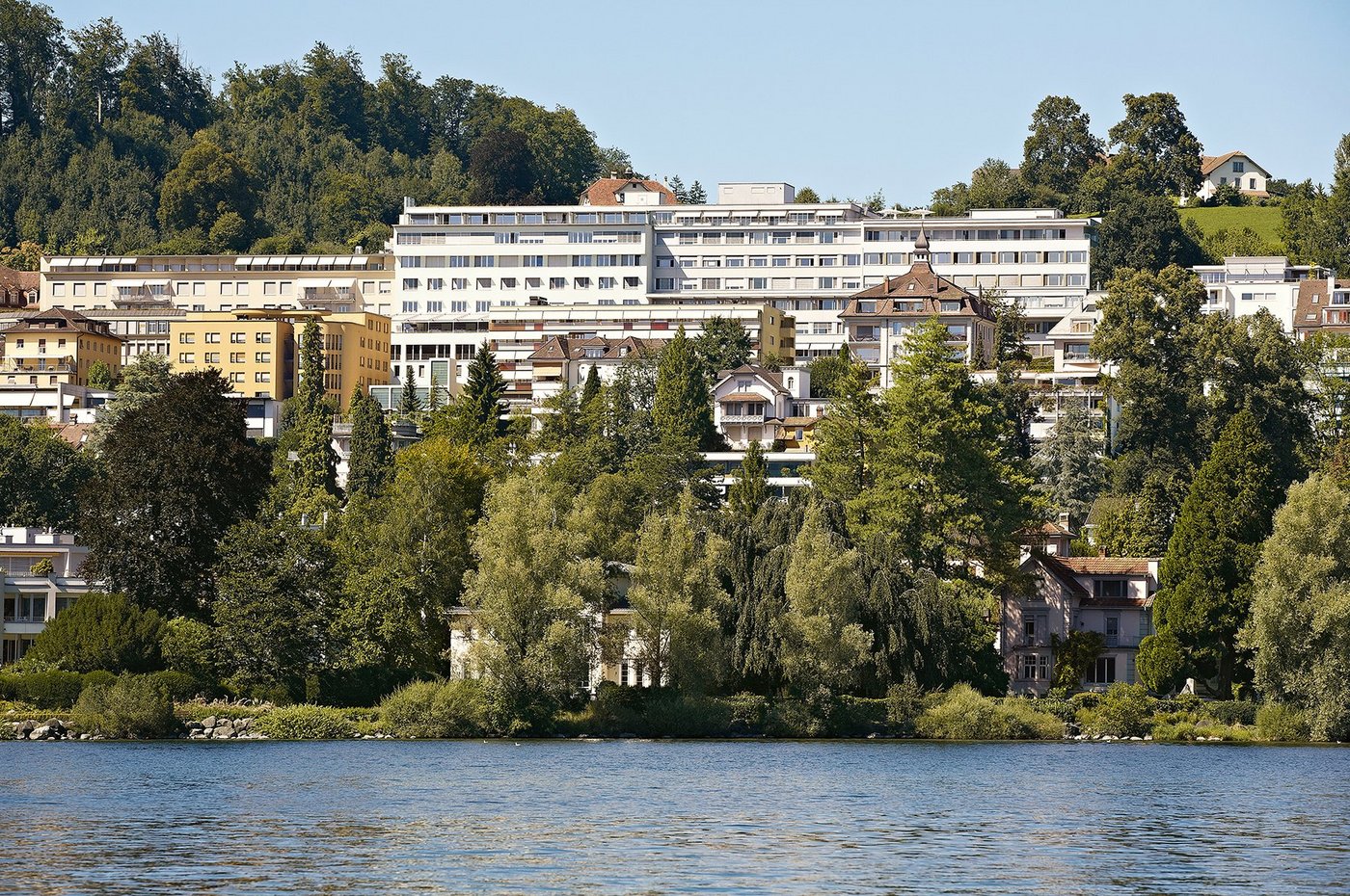 Die Klinik St. Anna in Luzern: nicht nur für Herrchen oder Frauchen, sondern manchmal auch für die Tiere da. (Bild zVg)
