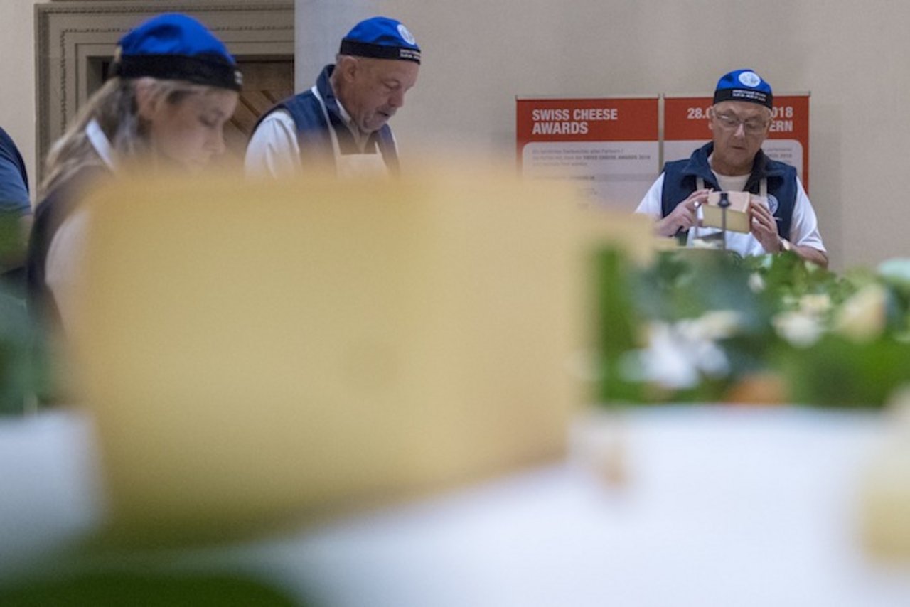 Die Superjury der Swiss Cheese Awards 2018 bei der Arbeit. (Bild SCA 2018)