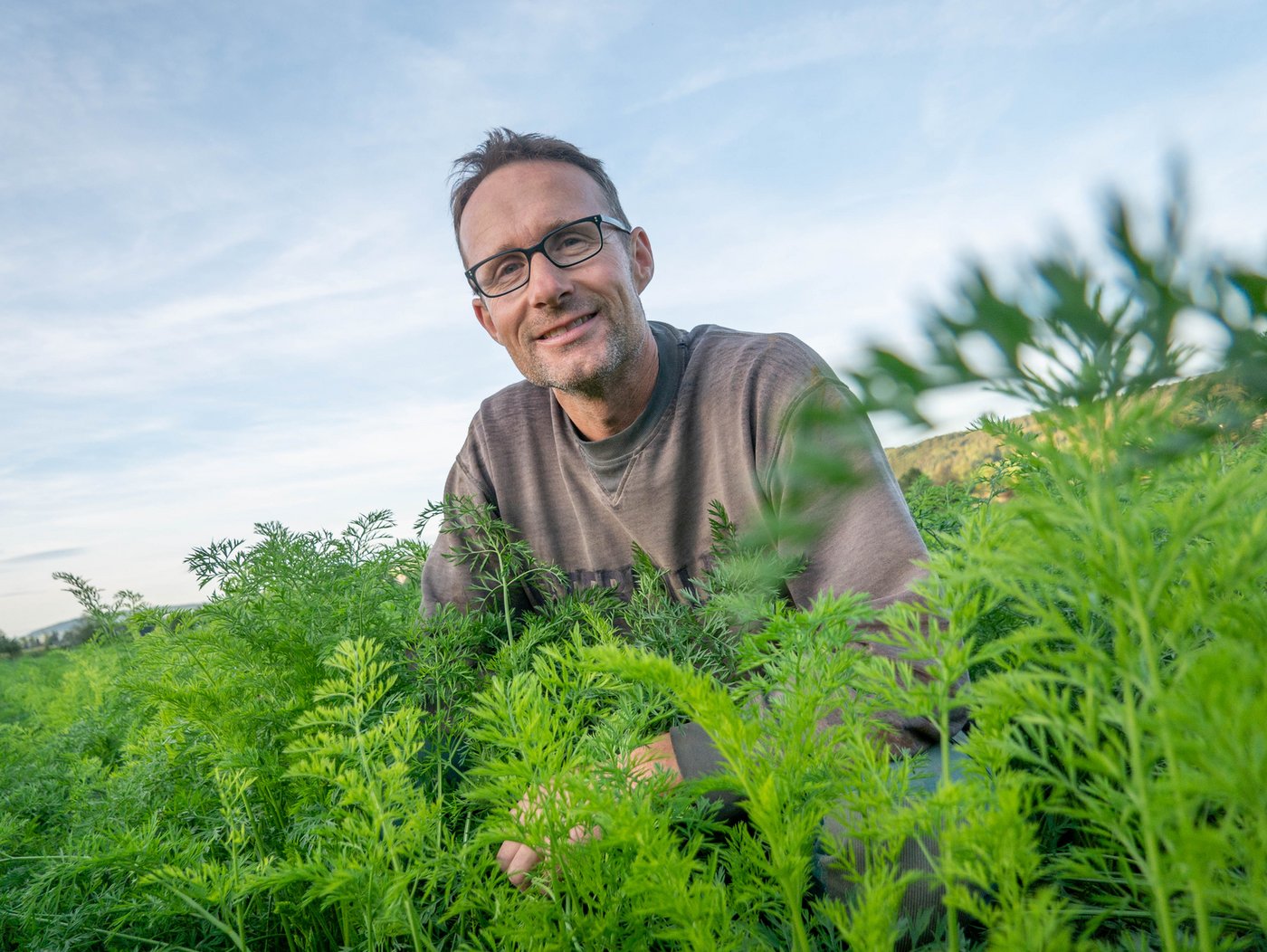Biobauer Bernhard Elmiger geht davon aus, dass Kupfer-Einsatz bei Annahme der Initiative verboten würde. Das wäre für verschiedene Kulturen ein Problem.