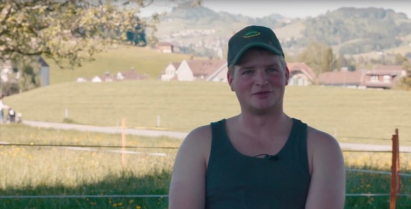 Einer der Protagonisten: Landwirt Tobias Stricker aus Stein AR. (Bild landwirtschaft.ch)