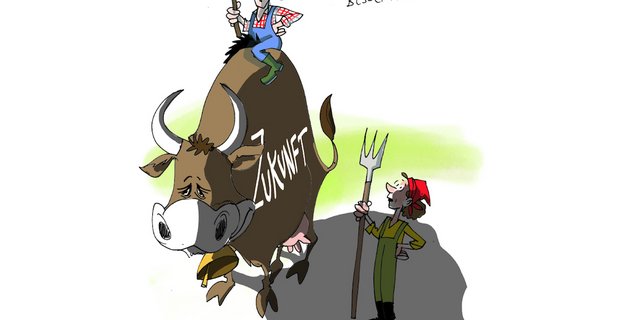 Der 26. Tag der Bäuerin an der OLMA widmet sich dem Thema «Zukunftsängste oder neue Perspektiven? Bäuerinnen packen ihre Zukunft unterschiedlich an.» (Grafik zVg)