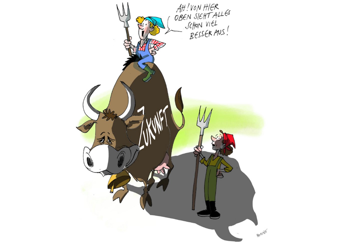 Der 26. Tag der Bäuerin an der OLMA widmet sich dem Thema «Zukunftsängste oder neue Perspektiven? Bäuerinnen packen ihre Zukunft unterschiedlich an.» (Grafik zVg)