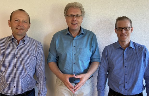 Das neue FiBL-Direktionstrio: Lucius Tamm, Knut Schmidtke und Marc Schärer (v.l.). (Bild akr)