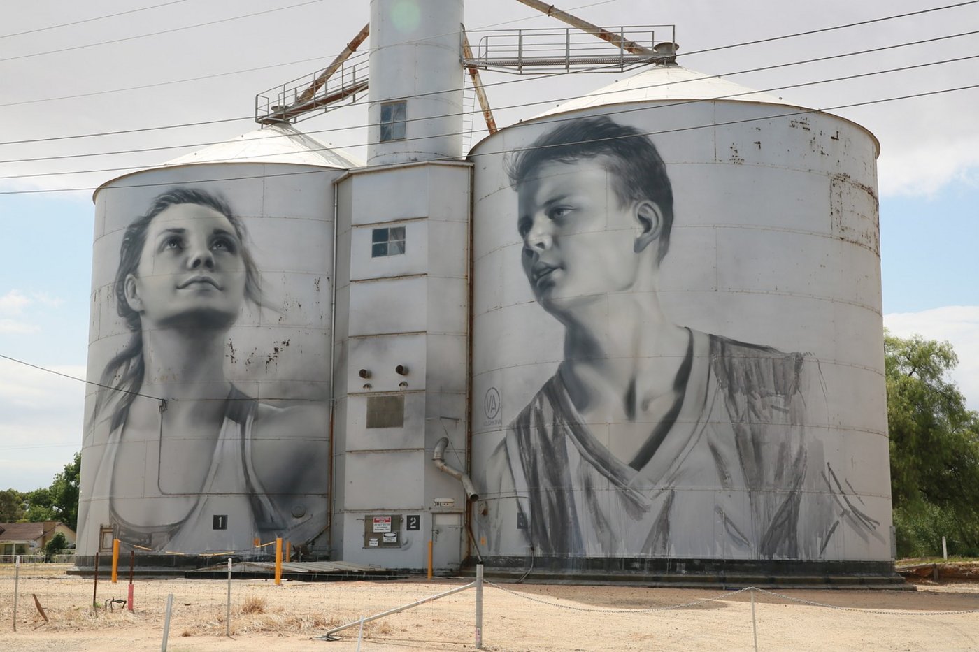 Dieses Silo findet sich auf dem "Silo-Kunst-Weg" im australischen Brim. (Bild Pixababy)