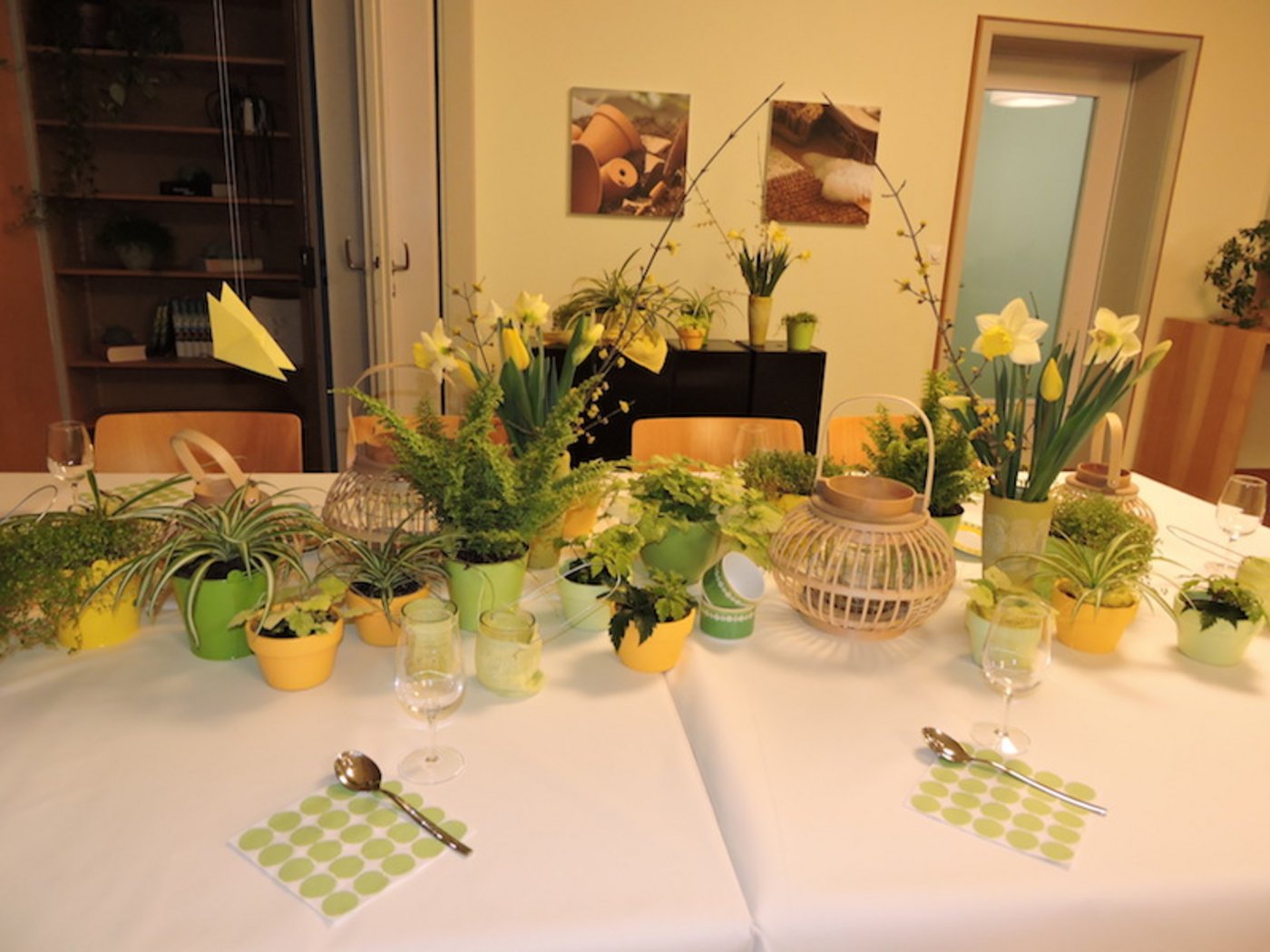 Blumen schaffen ein gutes Ambiente.