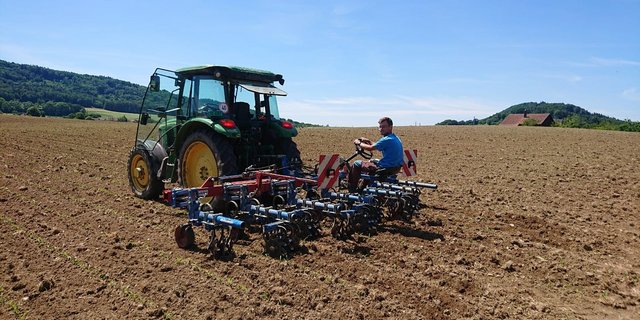 Michael Stump macht eine Zweitausbildung zum Landwirt. Er befindet sich im 2. Lehrjahr bei Daniel Vetterli auf dem Schlatthof, wo momentan auch sein zu Hause ist. (Bild zVg)